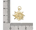 Colgante de Sol Con Circones | Baño de oro 18k