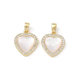  Colgante de Corazón con circones | Baño de oro 18k