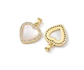 Colgante de Corazón con circones | Baño de oro 18k