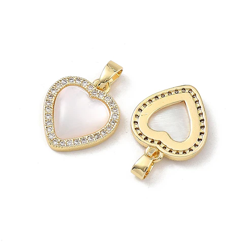 Colgante de Corazón con circones | Baño de oro 18k