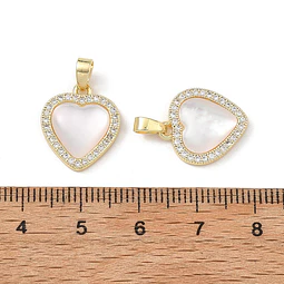  Colgante de Corazón con circones | Baño de oro 18k