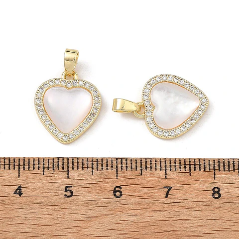 Colgante de Corazón con circones | Baño de oro 18k