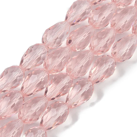 Cristal En Forma de Gota | Rosado