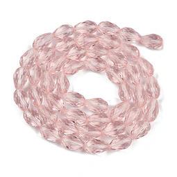  Cristal En Forma de Gota | Rosado
