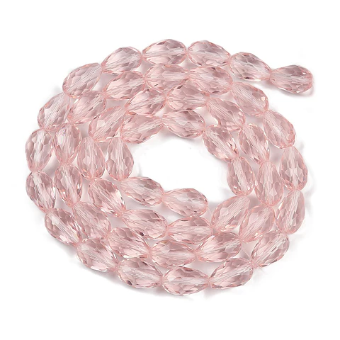 Cristal En Forma de Gota | Rosado