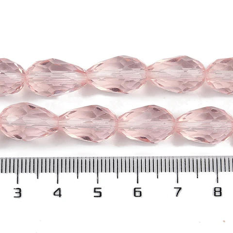 Cristal En Forma de Gota | Rosado