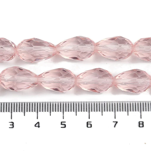 Cristal En Forma de Gota | Rosado