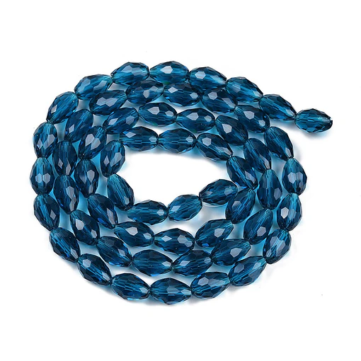 Cristal en forma de gota | Azul de Prusia