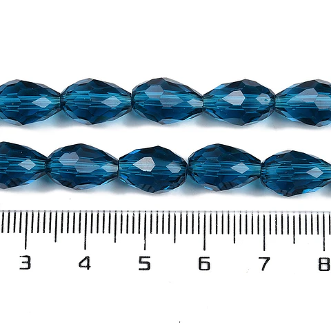 Cristal en forma de gota | Azul de Prusia
