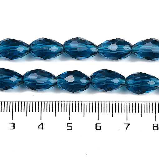Cristal en forma de gota | Azul de Prusia