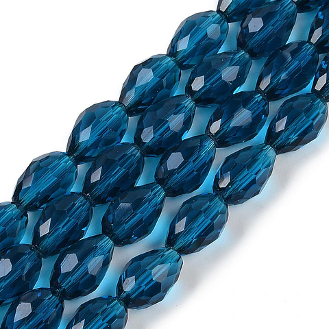 Cristal en forma de gota | Azul de Prusia