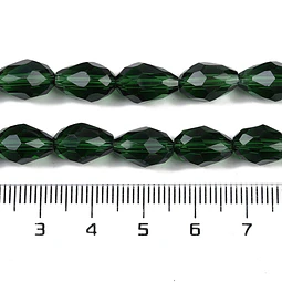  Cristal en forma de gota | Verde Oscuro