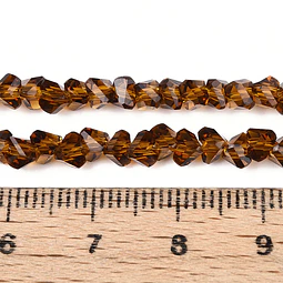  Cristal Triangular 4mm | Café Traslucido