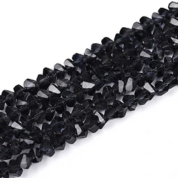  Cristal Triangular 4mm | Negro Humo Traslucido