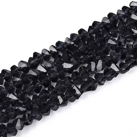 Cristal Triangular 4mm | Negro Humo Traslucido