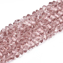  Cristal Triangular 4mm | Rojo Violeta Pálido