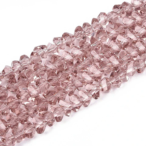 Cristal Triangular 4mm | Rojo Violeta Pálido