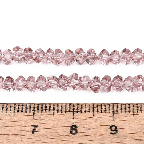 Cristal Triangular 4mm | Rojo Violeta Pálido