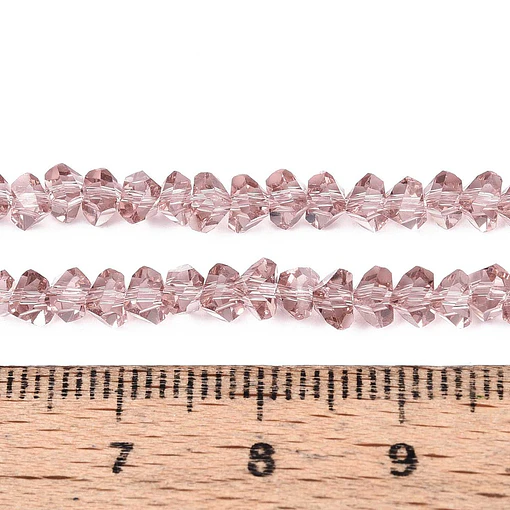 Cristal Triangular 4mm | Rojo Violeta Pálido