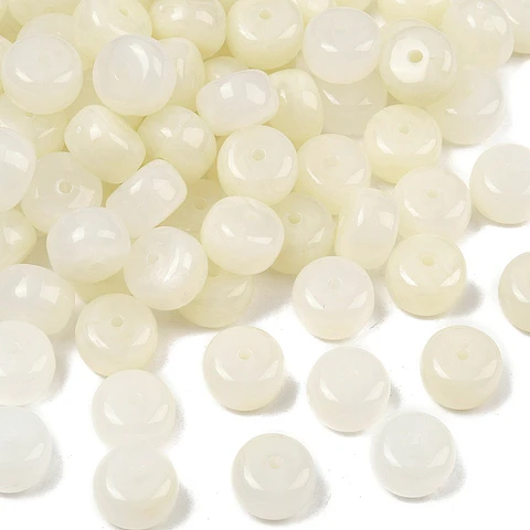 Separador Rondel Acrílico | Crema