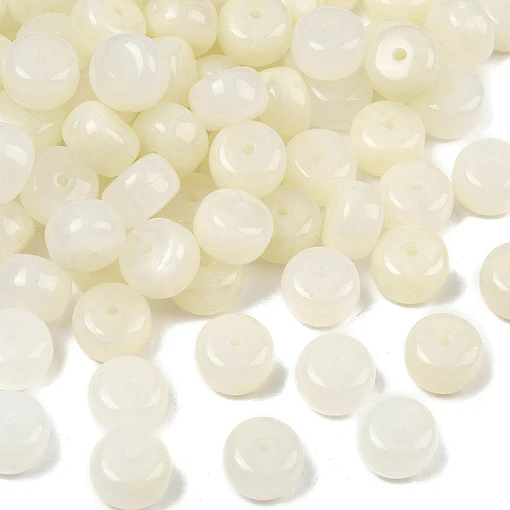Separador Rondel Acrílico | Crema