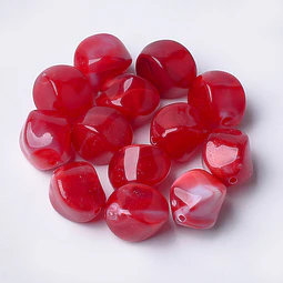  Piedra Imitación Pepita | Acrílico Rojo