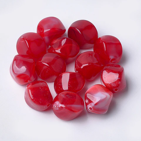 Piedra Imitación Pepita | Acrílico Rojo