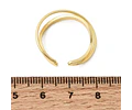 Anillo Ajustable Cruzado | Baño de oro 18k