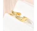 Anillo Ajustable Cruzado | Baño de oro 18k