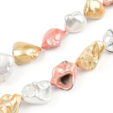 Perla Shell Galvanizada Teñida