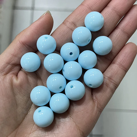 14mm Pelotas Acrílicas | Celeste 