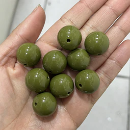 18mm Pelotas Acrílicas | Verde Oliva