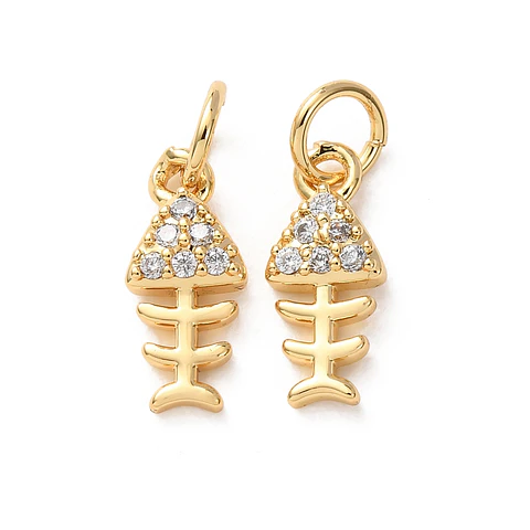 Espina pez | Baño de oro 18k
