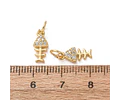 Espina pez | Baño de oro 18k