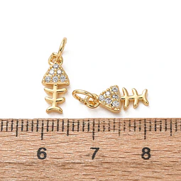  Espina pez | Baño de oro 18k