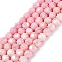  Cristal Redondo Facetado | Rosa 4mm