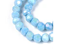 Cristal Redondo Facetado | Azul Cielo