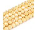 Cristal Redondo Facetado | Amarillo Champagne