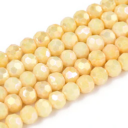  Cristal Redondo Facetado | Amarillo Champagne