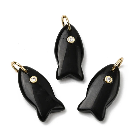 Colgante de Pez | Obsidiana