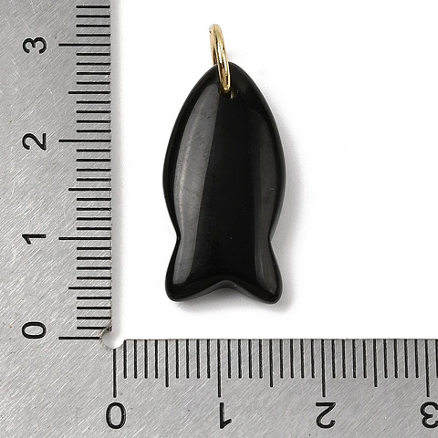 Colgante de Pez | Obsidiana
