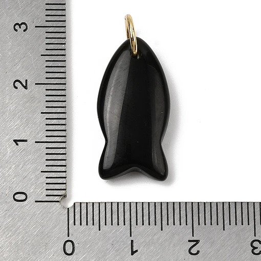 Colgante de Pez | Obsidiana