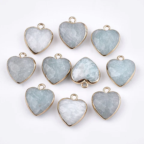 Colgante Corazón Facetado | Amazonita