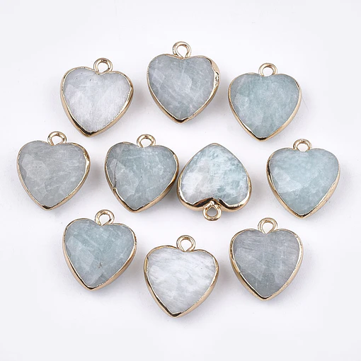 Colgante Corazón Facetado | Amazonita
