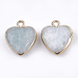  Colgante Corazón Facetado | Amazonita