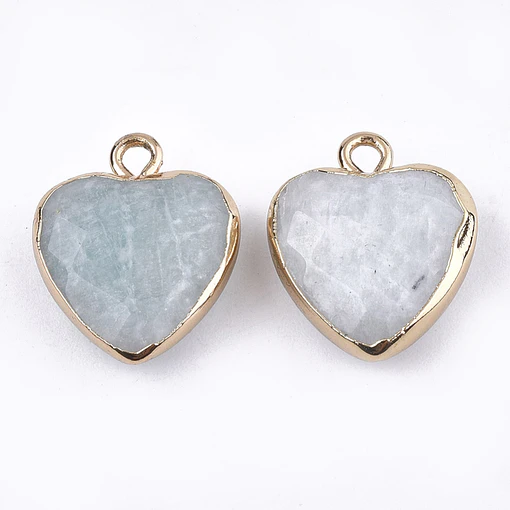 Colgante Corazón Facetado | Amazonita