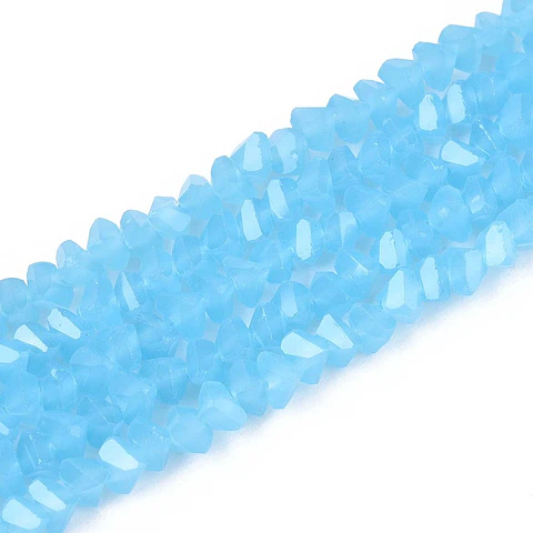 Cristal Triangular 4mm | Celeste 
