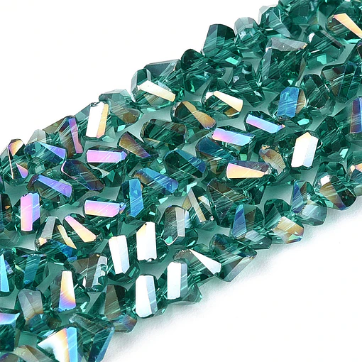 Cristal Triangular 4mm | Cerceta Tornasol
