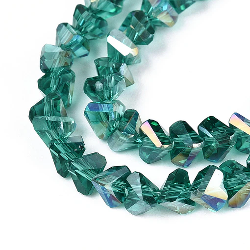Cristal Triangular 4mm | Cerceta Tornasol