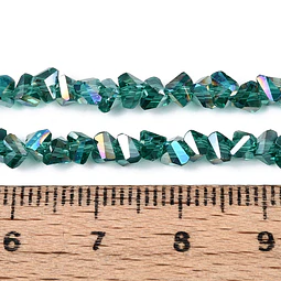  Cristal Triangular 4mm | Cerceta Tornasol